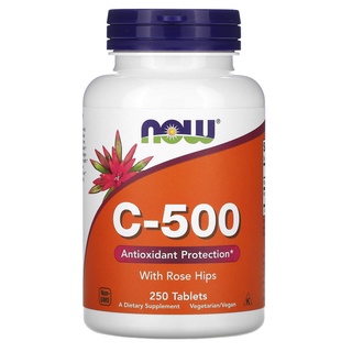 NOW Foods, C-500 With Rose Hips, 250 Tablets