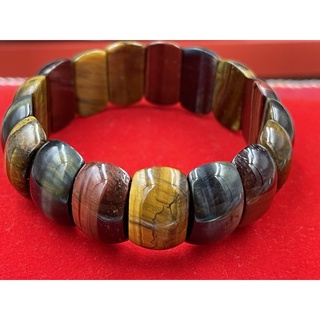 B-011 สร้อยข้อมือหินไทเกอร์อายส์สามกษัตริย์ (Tiger Eye) ขนาดข้อมือ 18ซม. ราคาลดพิเศษ