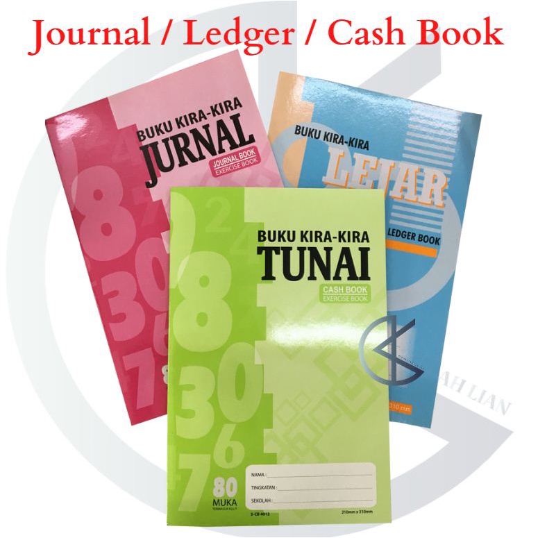 F4 Journal Ledger Book Cash Book / Account Journal Ledger Cash Book / Buku Kira-Kira Jurnal Lejar Tu