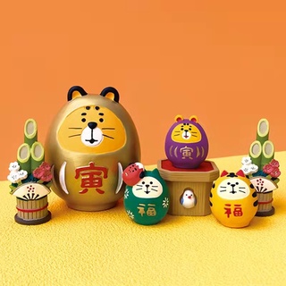 โมเดลตุ๊กตาแมว Melody Tiger Year ZAKKA ขนาดเล็ก สไตล์ญี่ปุ่น สําหรับตกแต่งภูมิทัศน์