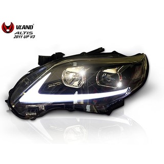 ไฟหน้าโปรเจคเตอร์แต่ง Car front lamp Toyota ALTIS 2011 Up V3 ( 1 คู่ )