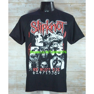 เสื้อยืดผ้าฝ้ายพรีเมี่ยมเสื้อวง SLIPKNOT เสื้อยืดแฟชั่นวงดนตรี เสื้อวินเทจ สลิปน็อต SKT763