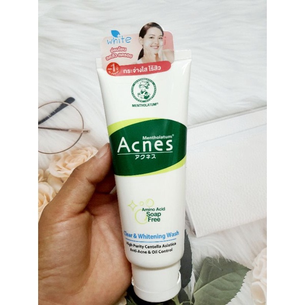 Meltholatum Acnes Clear&Whitening Wash โฟมล้างหน้า กระจ่างใสไร้สิว 100 ml.