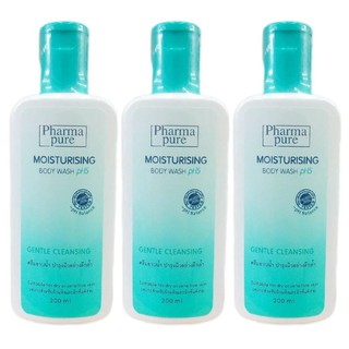 Pharmapure Moisturising Body Wash pH5 Gentle Cleansing 200ml (3 ขวด)