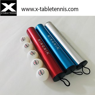 ลูกกลิ้งรีดยางปิงปอง KINGNIK ALUMINUM TABLE TENNIS TUBE AND ROLLER ( พร้อมลูก 3 ดาว 5 ลูก)