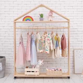 ราวแขวนชุดเด็ก แบบมินิมอล พร้อมส่งจากไทย