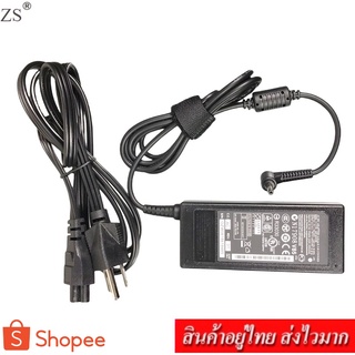 ZS Adapter Notebook อะแดปเตอร์ For ASUS 19V 3.42A หัว 4.0x1.35 (สีดำ)แถม สายไฟ AC