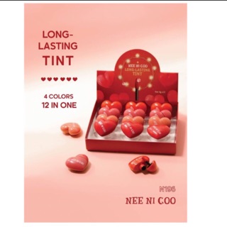 ❤️ยกกล่อง 12 ชิ้น❤️N196 NEE NI COO LASTING TINT 4 COLORS 12 in ONE❤️❤️❤️❤️❤️❤️❤️