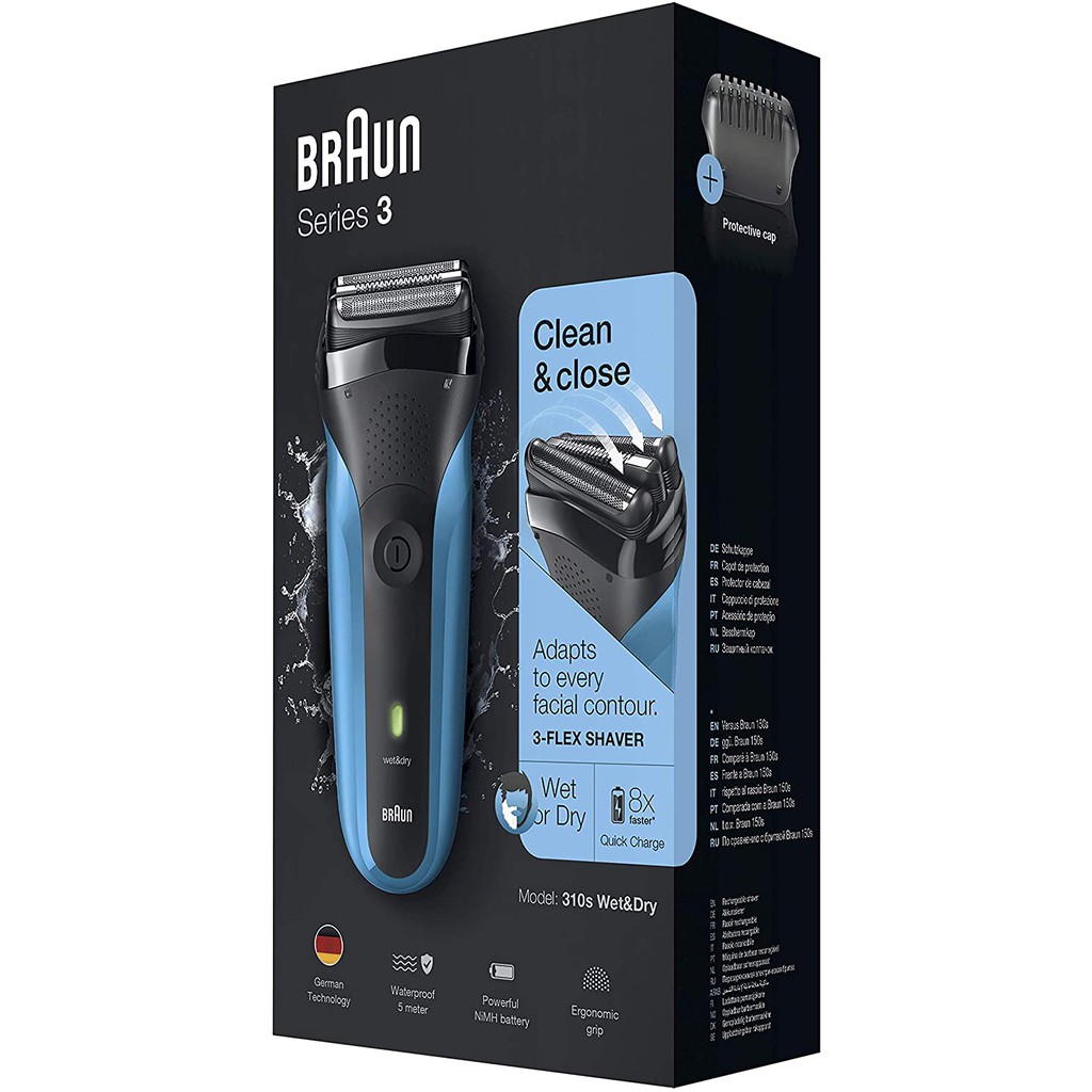 Braun Series 3 310s Wet and Dry Rechargeable Electric Shaver