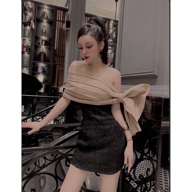 ♥️New Celeb Dress♥️Black-Brown♥️