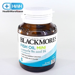 Blackmores Odourless Fish Oil Mini Caps 30 แคปซูล แบลคมอร์ส โอเดอร์เลส ฟิช ออยล์ มินิแคป 30 แคปซูล