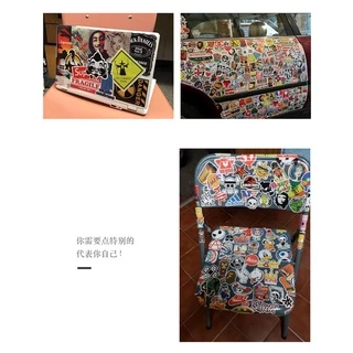 สติ๊กเกอร์รวม-วงร็อค(Rock)ชื่อดัง100ชิ้นแบบไม่ซ้ำติดแน่นกันน้ำ<พร้อมส่ง>