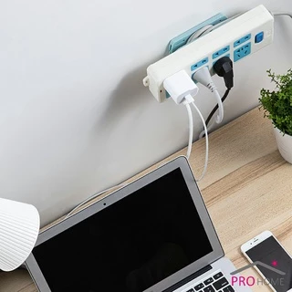 ที่เก็บสายปลั๊กไฟ 2 in 1 ตัวยึดรางปลั๊ก ที่ยึดรางแบบแขวนผนังไร้รอย Socket retainer