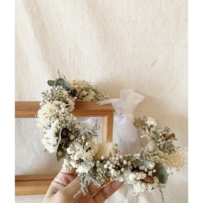 มงกุฎดอกไม้แห้ง พรีเวดดิ้ง มงกุฎเจ้าสาว – โปรปัง