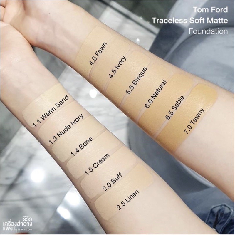 ของแท้เคาน์เตอร์ไทยค่ะ‼️ TOM FORD TRACELESS SOFT MATTE FOUNDATION 4ml สี  fawn | Shopee Thailand