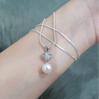 สร้อยคอ Heart Of Pearl KEY premium jewelr