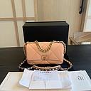[CO220805595] Chanel / 19 Flap Bag Lambskin Microchip