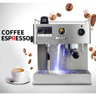 Milesto เครื่องชงกาแฟกึ่งอัตโนมัติ(จับเวลาการชง) 1400W 3 ลิตร รุ่น EM19-M2