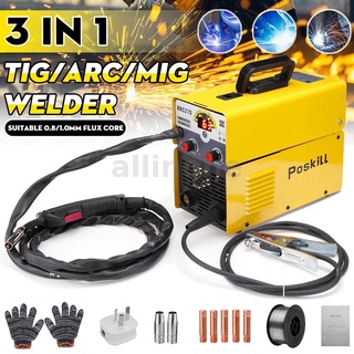 Mig Arc Tig เครื่องเชื่อมไฟฟ้า Ac220V 3 In 1 Tig Argon Arc Mig