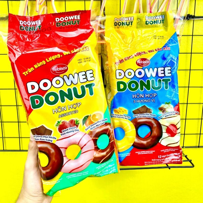 Doowee Donut Mixed Bag 360g ( 12 เค ้ ก )