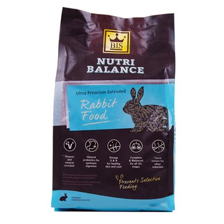 BIS Nutri-balance Ultra Premium Rabbit Food (2kg) อาหารกระต่าย เกรดอัลตร้าพรีเมี่ยม มีไฟเบอร์ และ พรีไบโอติกส์ช่วยย่อย