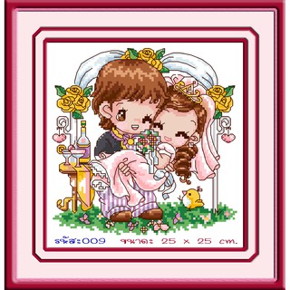 ไอแอมครอสติช iamcrossstitch DIY รหัส L-009 30x30 cm. ชุดอุปกรณ์งานฝีมือปักครอสติชครบชุด