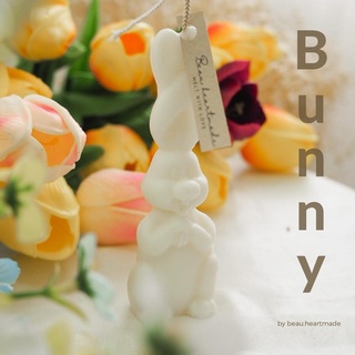 เทียนหอม รูปกระต่ายBunny น้องน่ารัก เทียนหอมตกแต่งบ้าน ไร้ควัน ไม่ผสมพาราฟิน เทียนหอมไขถั่วเหลือง เทียนหอมของขวัญ เทียน