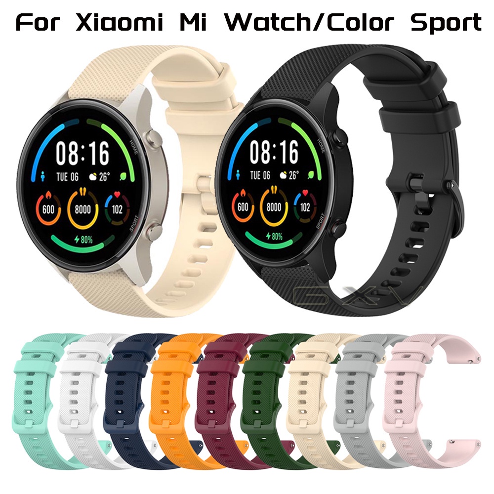 สายนาฬิกาข้อมือซิลิโคน สําหรับ Xiaomi Mi Watch Mi Watch S1 Active Mi Watch Color 2 Sport Edition