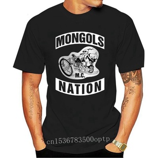 เสื้อยืดผ้าฝ้ายพิมพ์ลายขายดี ใหม่ เสื้อยืด ลาย Mongol Mc Nation Usa Motorclycle Club สีดํา ไซซ์ S-3Xl 2022