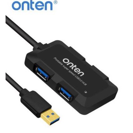 HUB 4Port USB.3.0 'onten' (OTN8102B) Black.