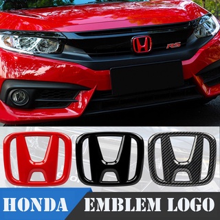 โลโก้ตราสัญลักษณ์ Honda Accord 10th Honda Civic 10th สีดํา และสีแดง สําหรับตกแต่งพวงมาลัยรถยนต์