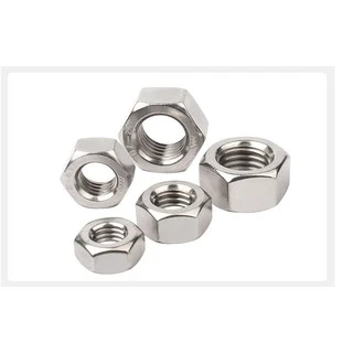หัวน็อต ตัวเมีย หกเหลี่ยม สแตนเลส 304 เกลียวหุน หยาบ 5/32 3/16 1/4 5/16 3/8 7/16 / Hex Nut UNC Thread SUS304