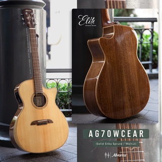 Alvarez AG70WCEAR กีตาร์โปร่งไฟฟ้า Top Solid (Sitka Spruce/Walnut)