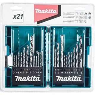 MAKITA ดอกสว่านชุด 21ดอก/ชุด (เหล็ก,ไม้,ปูน) รุ่น B-44884