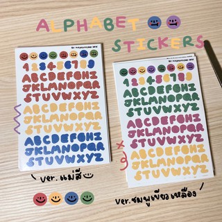 alphabet sticker size A6 ☎️🍋🌷| มีทั้งหมด 3 สีค่า