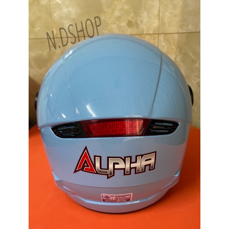 หมวกกันน็อค SPACE CROWN รุ่นALPHA แบบเต็มใบเปิดหน้า[กระจกติดหมวกสีชา] ราคา ถูกที่สุด ดีลบีเคเค แกลเลอรีภาพที่ 4