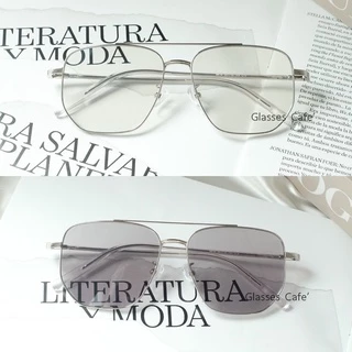 แว่นสายตาสั้นออโต้ ออกแดดปรับสี ทรงยอดฮิต (9416B)