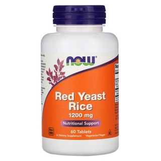 Now Foods, Red Yeast Rice, 1200 mg [ 60 Tablets ] puritans Pride Red Yeast Rice, 21st Century, Red Yeast Rice