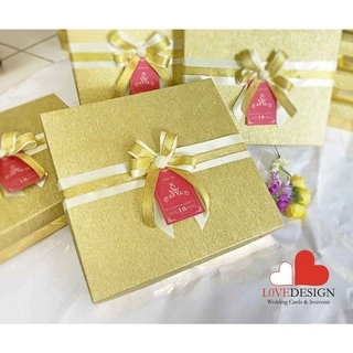 ของรับไหว้ ผ้าแพร แพ็คกล่องสีทอง คาดโบว์สุดสวย ของขวัญ ของไหว้ผู้ใหญ่ ของชำร่วย สงกรานต์ งานเกษียณ งานแต่ง พร้อมส่ง
