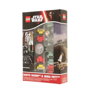 8020813 : LEGO Star Wars Darth Vader Boba Fett With Minifigure Kids Watch (สินค้ากล่องไม่สวย)