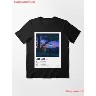 Tshirtคอลูกเรือcrew neckMusical film La La Land Minimalist Poster Essential T-Shirt ผู้หญิง ดพิมพ์ลาย ดผ้าเด้ง คอกลม cot