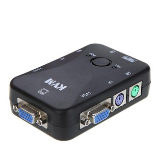 KVM 2 Port Switch 2คอม/1จอ MT-270S PS/2 Console (สีดำ)