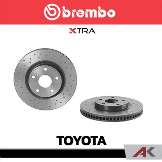 จานเบรก Brembo TOYOTA Camry  ACV 40/50 ปี 2006 ปี 2012 Rav-4 Xtra หน้า เบรคเบรมโบ้ D09 A417 1X (ราคาต่อ 1 ข้าง)