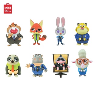 MINISO กล่องสุ่ม กล่องสุ่มโมเดล Zootopia Collection Classic Bag Charm ลิขสิทธิ์แท้