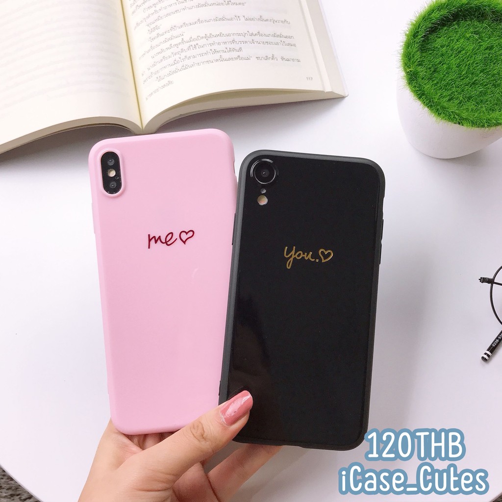 🚛พร้อมส่งจากไทย🍒เคสไอโฟนเคสคู่รัก You / Me 📱i6,6s,6+,6s+,7,7+,8,8+,X,Xs,Xr,XsMax,se