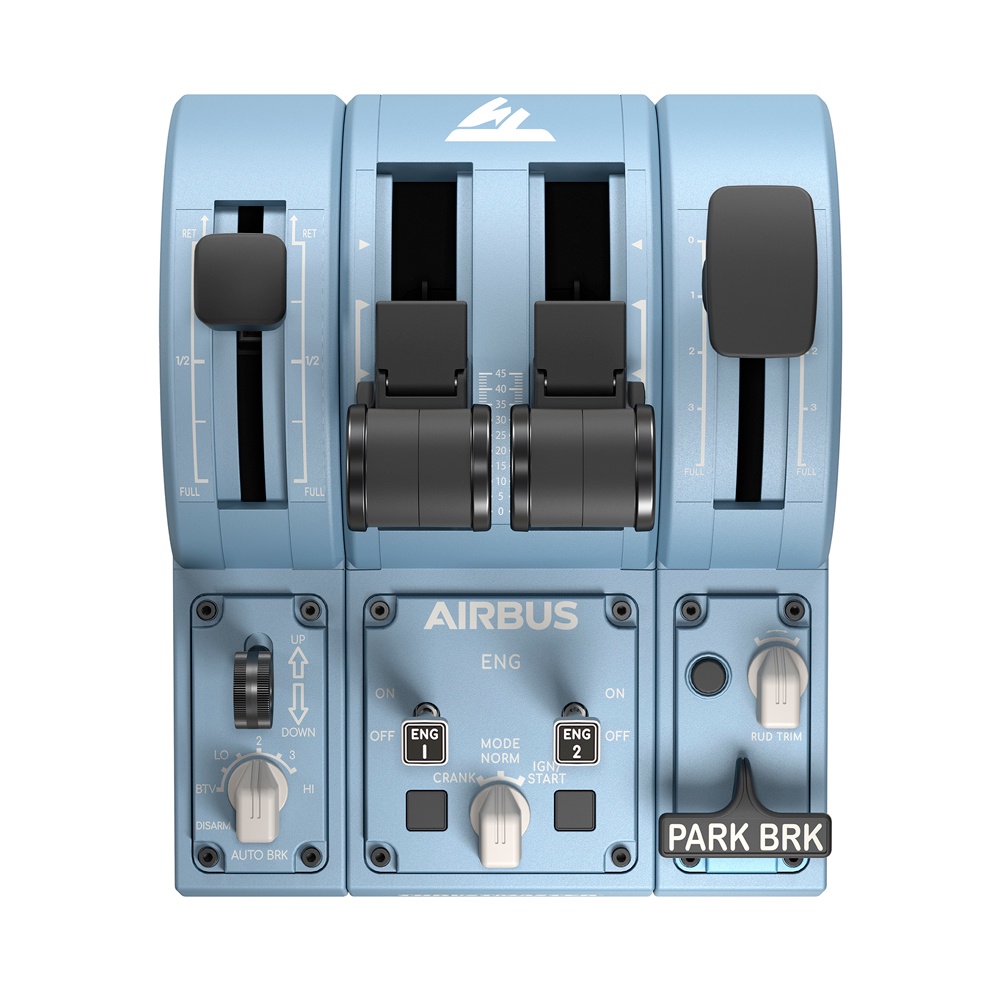 [พร้อมส่ง] ชุดเล่นเกม Thrustmaster TCA QUADRANT ADD ON AIRBUS Edition รองรับ PC (รับประกันศูนย์ไทย 1 ปี)