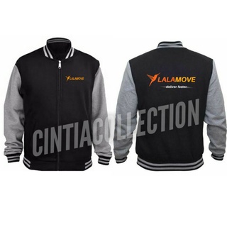 เสื้อแจ็กเก็ต พิมพ์ลาย BASEBALL VARSITY LALAMOVE สําหรับผู้ชาย และผู้หญิง