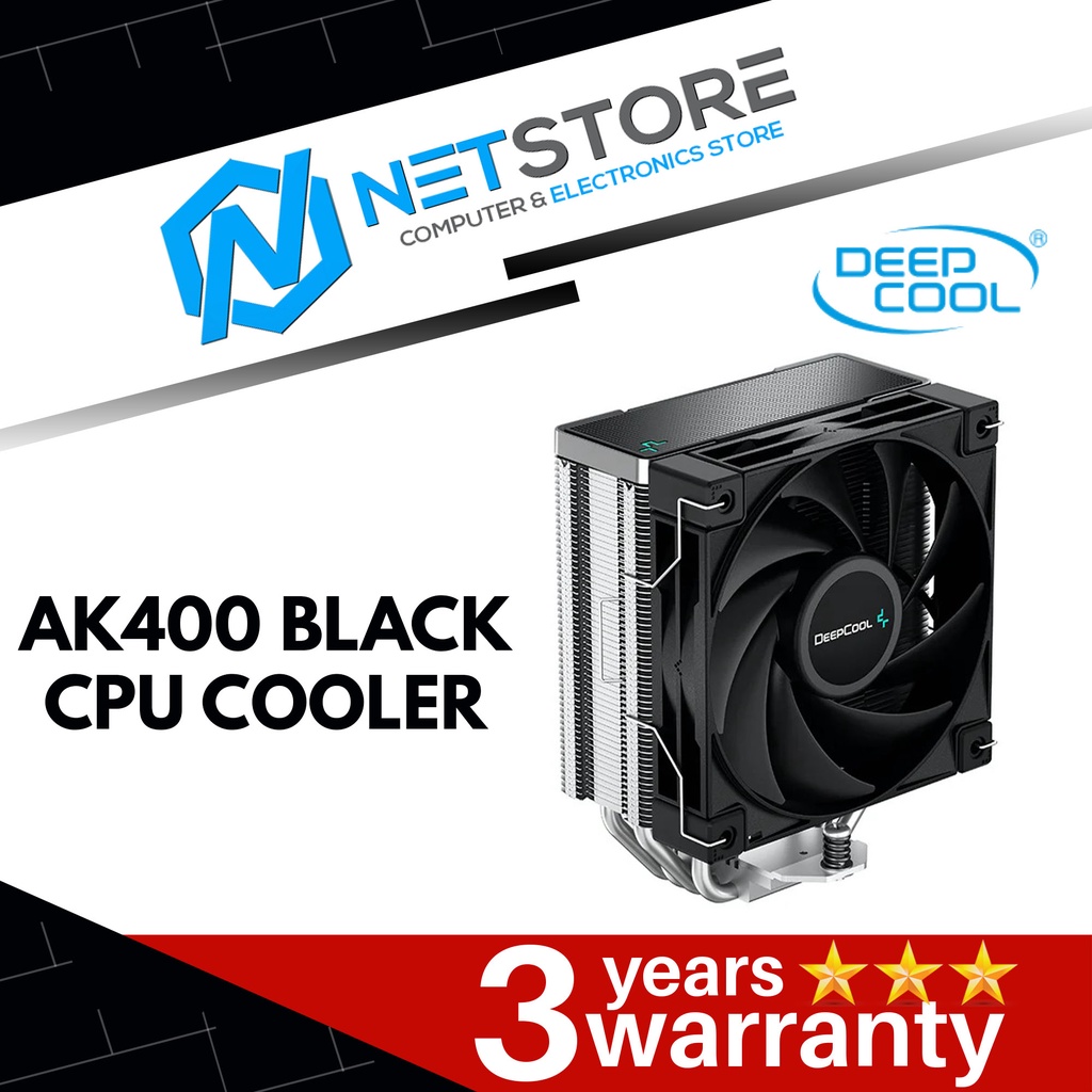 DEEPCOOL AK400 สีดํา HEATSINK CPU COOLER - R-AK400-BKNNMN-G-1