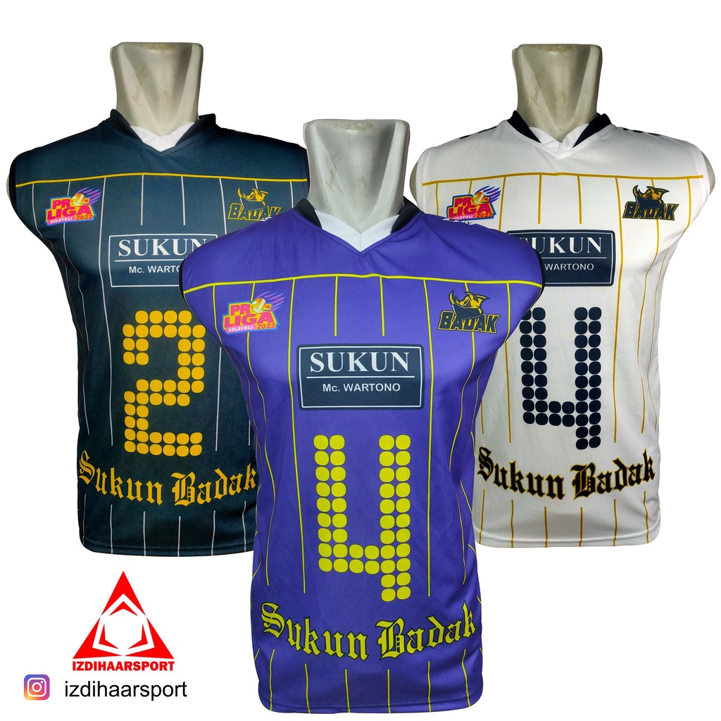เสื้อกีฬาวอลเลย์บอล พิมพ์ลาย Rhinoceros sukun Rhino proliga jersey