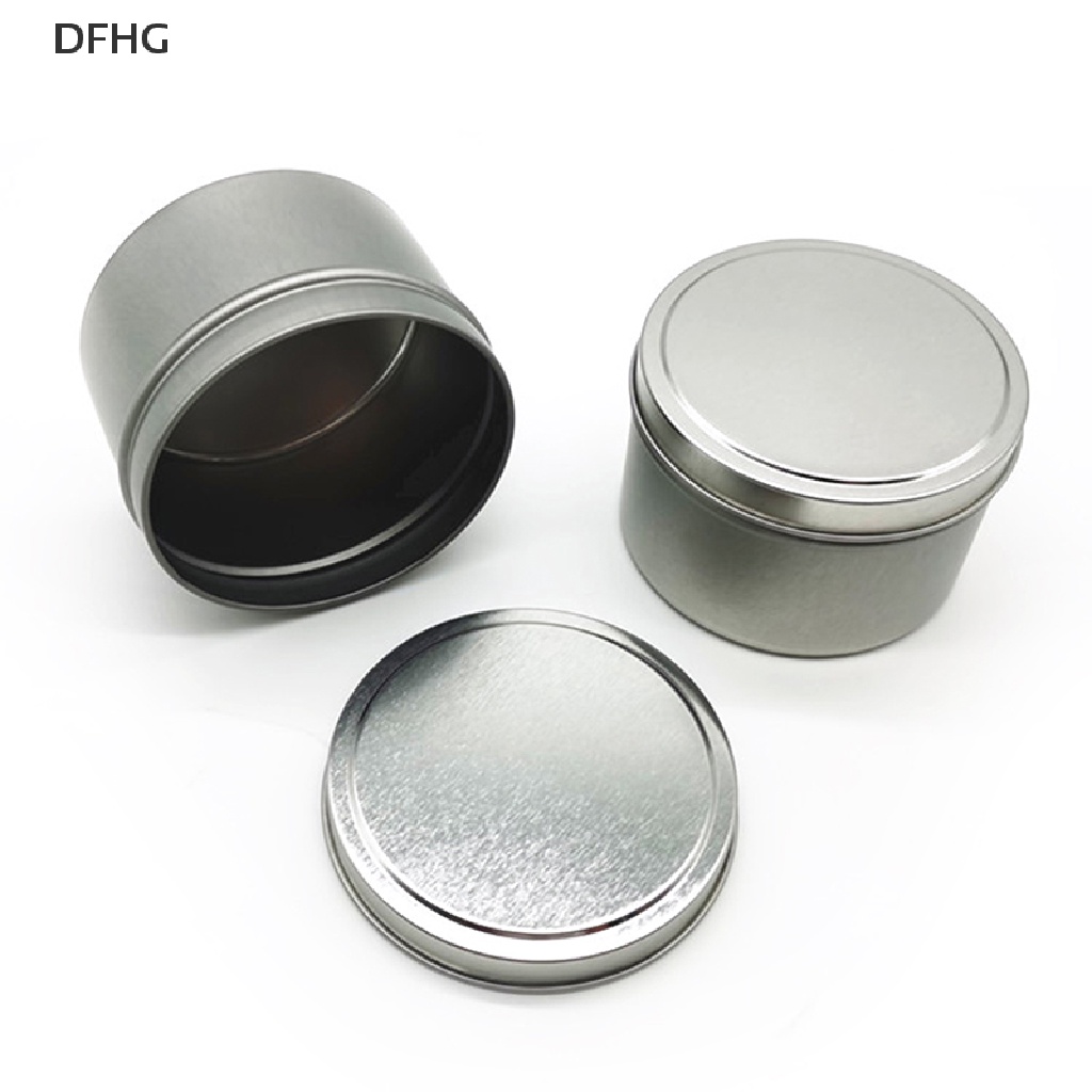 DFHG Candle Jars with Lid Bulk Round Candle Container Tins Empty